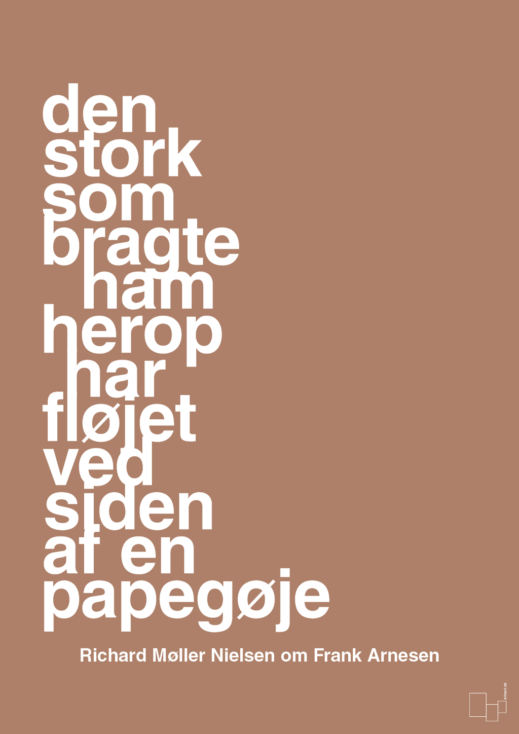 plakat: den stork som bragte ham herop har fløjet ved siden af en papegøje - cider spice-Fodbold-A1two3