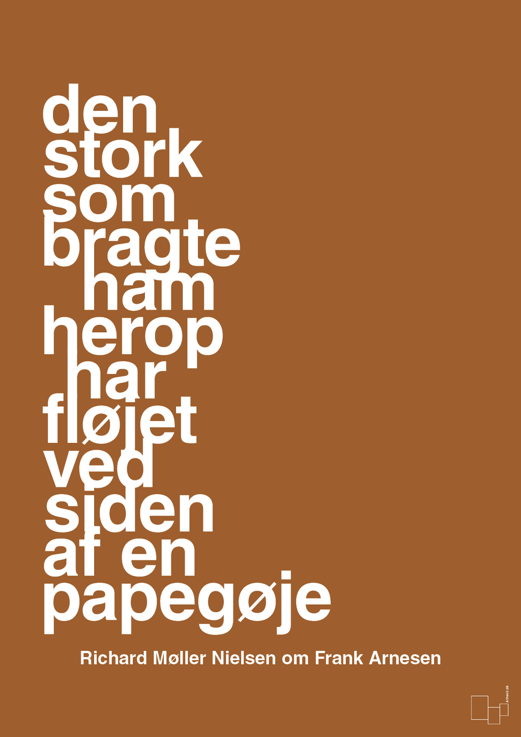 plakat: den stork som bragte ham herop har fløjet ved siden af en papegøje - cognac-Fodbold-A1two3