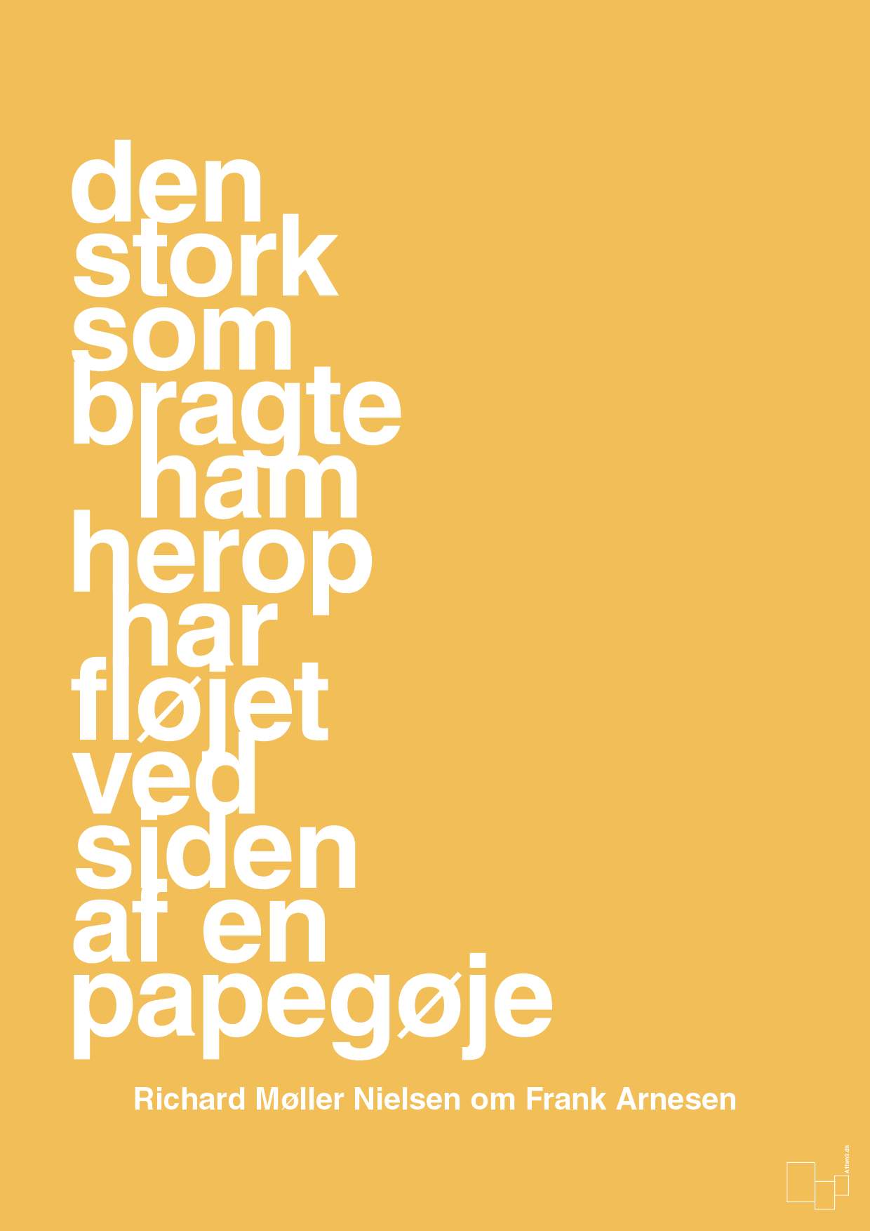 plakat: den stork som bragte ham herop har fløjet ved siden af en papegøje - honeycomb-Fodbold-A1two3