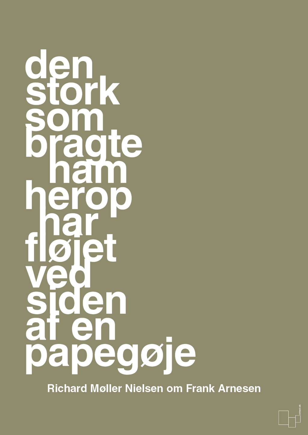 plakat: den stork som bragte ham herop har fløjet ved siden af en papegøje - misty forrest-Fodbold-A1two3