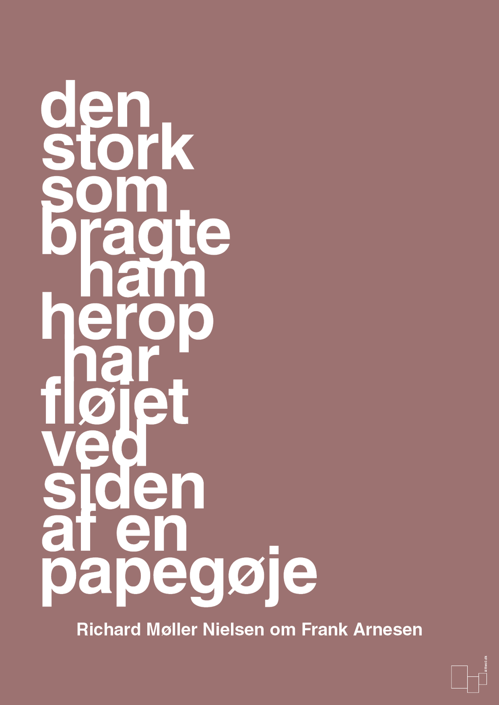 plakat: den stork som bragte ham herop har fløjet ved siden af en papegøje - plum-Fodbold-A1two3