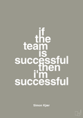 plakat: if the team is successful then i'm successful - battleship gray-Fodbold-A1two3