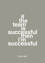 plakat: if the team is successful then i'm successful - battleship gray-Fodbold-A1two3