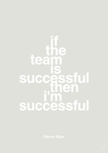 plakat: if the team is successful then i'm successful - painters white-Fodbold-A1two3