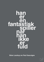 plakat: han er en fantastisk spiller når han ikke er fuld - graphic charcoal-Fodbold-A1two3