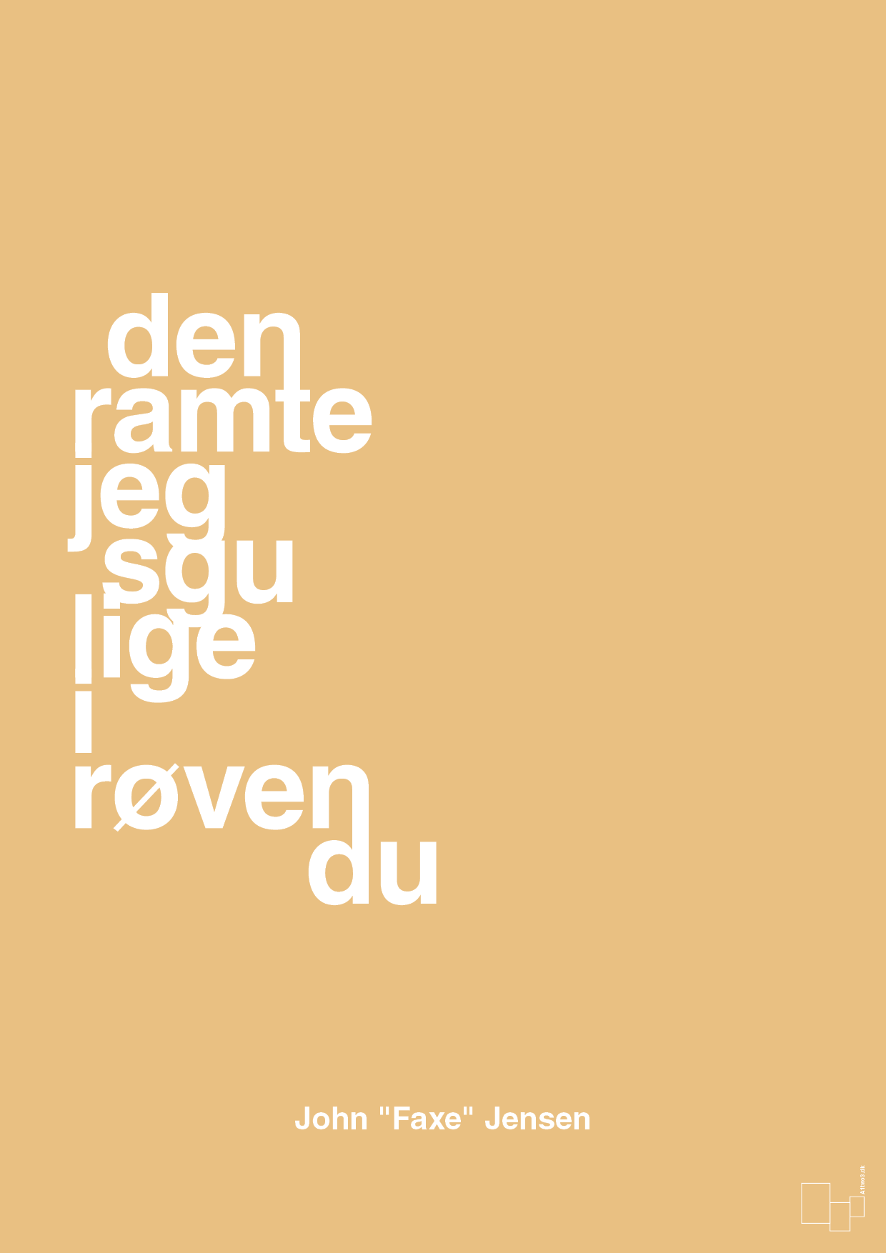 plakat: den ramte jeg sgu lige i røven du - charismatic-Fodbold-A1two3