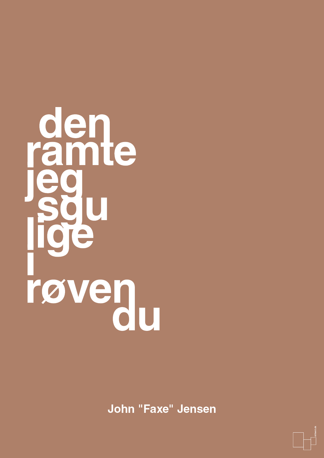 plakat: den ramte jeg sgu lige i røven du - cider spice-Fodbold-A1two3