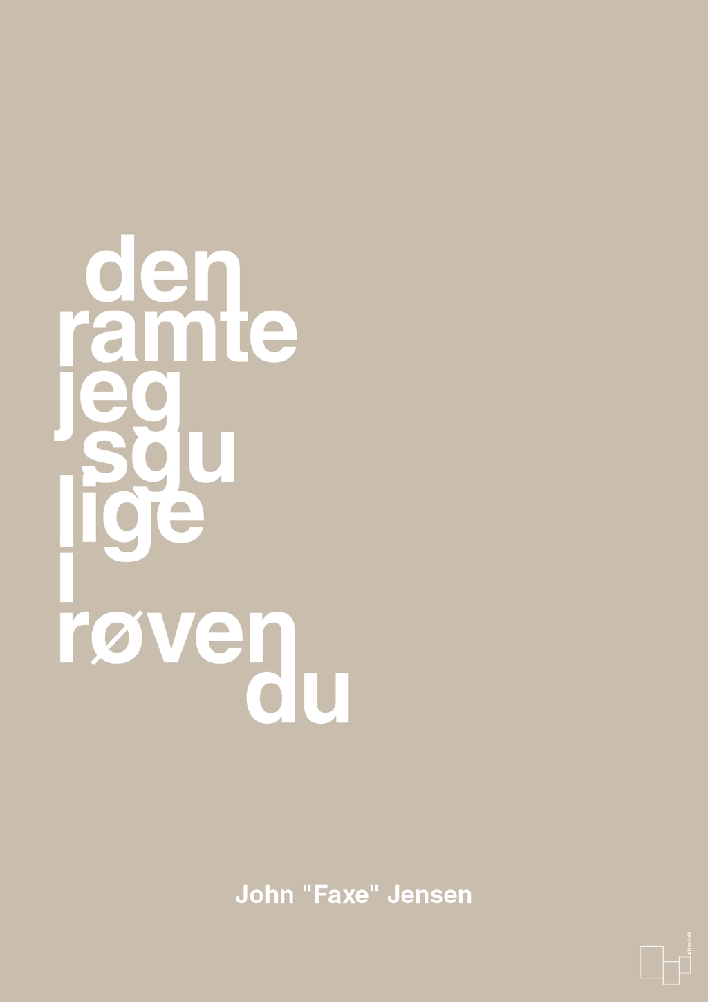 plakat: den ramte jeg sgu lige i røven du - creamy mushroom-Fodbold-A1two3