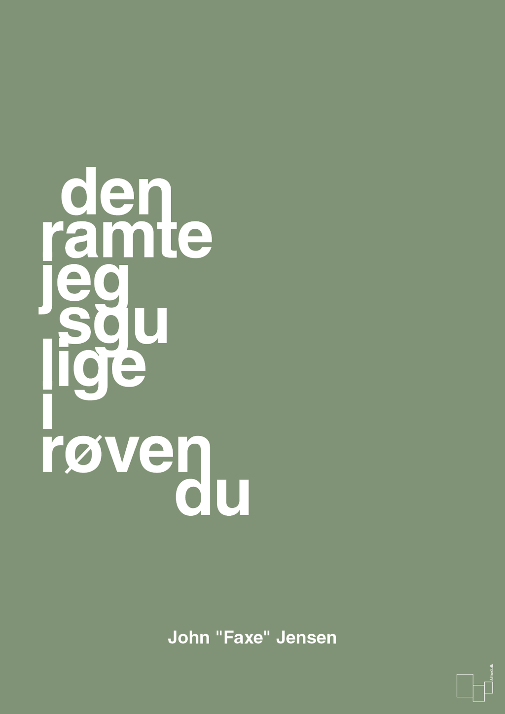 plakat: den ramte jeg sgu lige i røven du - jade-Fodbold-A1two3