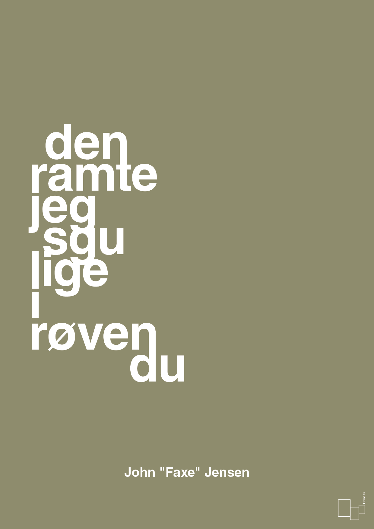 plakat: den ramte jeg sgu lige i røven du - misty forrest-Fodbold-A1two3