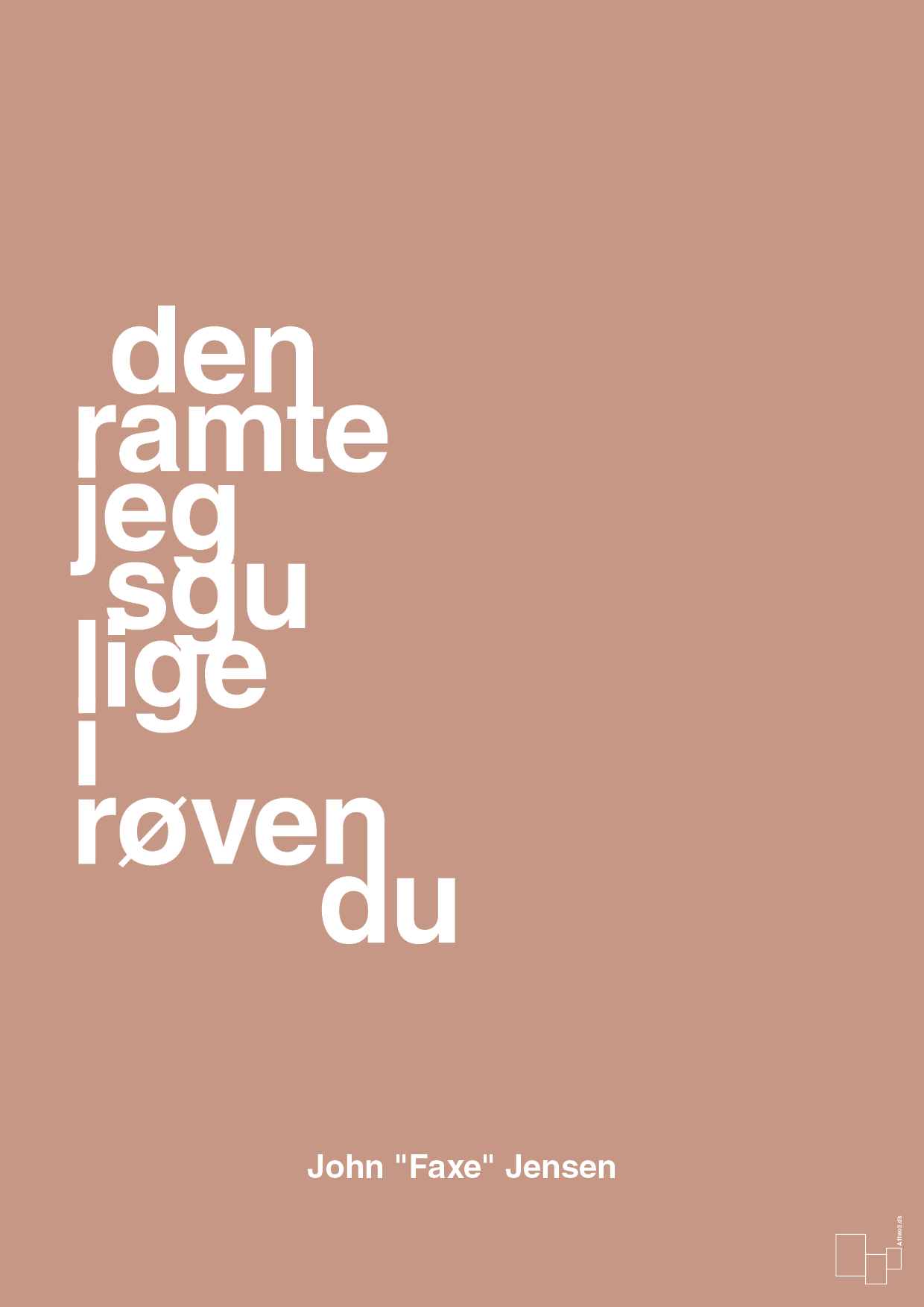 plakat: den ramte jeg sgu lige i røven du - powder-Fodbold-A1two3