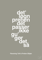 plakat: det løgn preben det passer ikke gu gør det så - battleship gray-Fodbold-A1two3