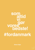 plakat: som altid vi gør vores bedste fordanmark - honeycomb-Fodbold-A1two3