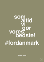 plakat: som altid vi gør vores bedste fordanmark - misty forrest-Fodbold-A1two3