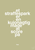 plakat: et straffespark er en kujonagtig måde at score på - back to nature-Fodbold-A1two3