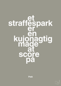 plakat: et straffespark er en kujonagtig måde at score på - battleship gray-Fodbold-A1two3