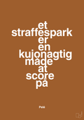 plakat: et straffespark er en kujonagtig måde at score på - cognac-Fodbold-A1two3