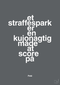 plakat: et straffespark er en kujonagtig måde at score på - graphic charcoal-Fodbold-A1two3