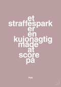 plakat: et straffespark er en kujonagtig måde at score på - light rose-Fodbold-A1two3