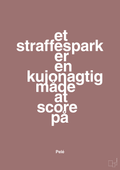 plakat: et straffespark er en kujonagtig måde at score på - plum-Fodbold-A1two3