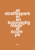 plakat: et straffespark er en kujonagtig måde at score på - rumba orange-Fodbold-A1two3
