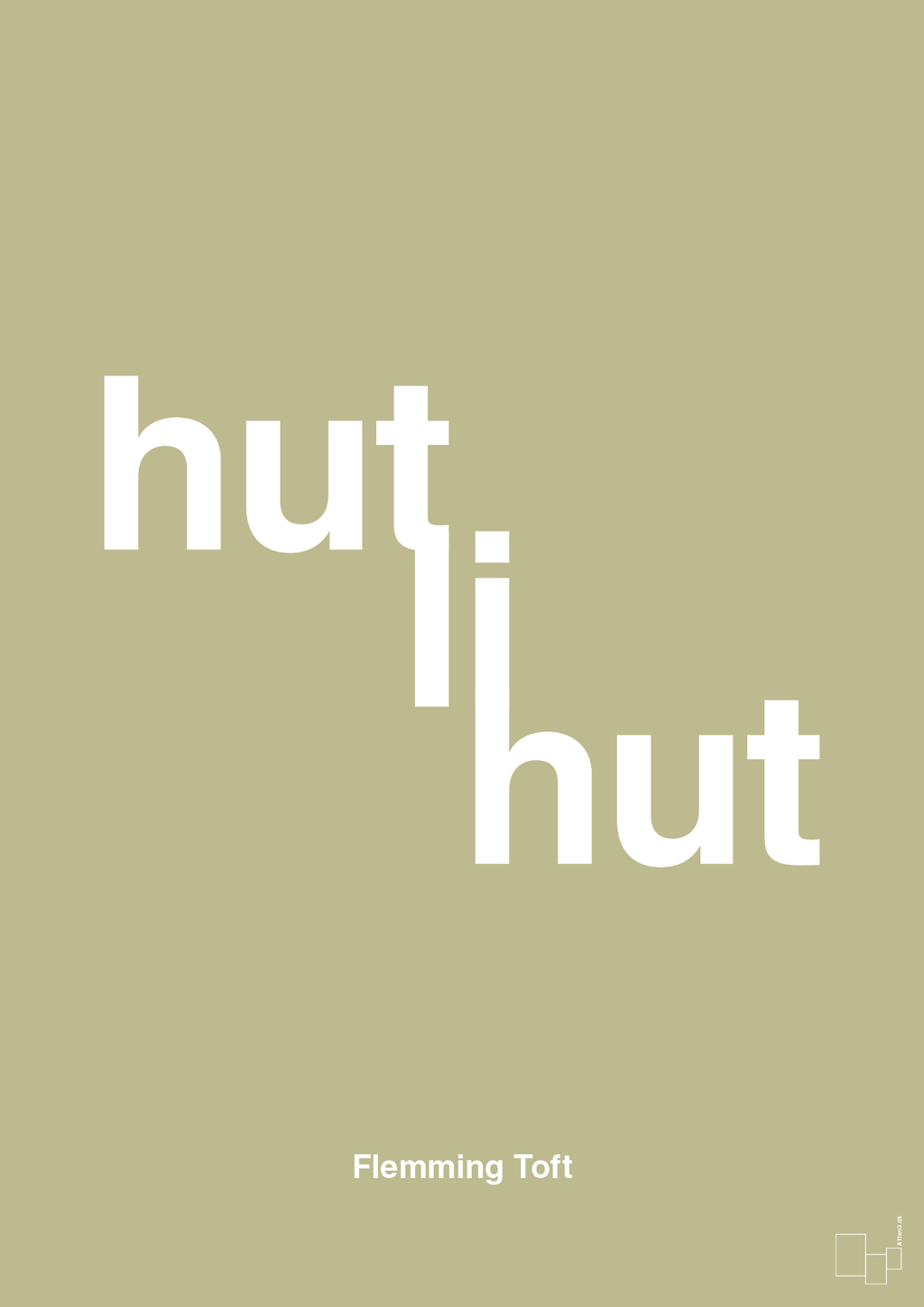 plakat: hutlihut - back to nature-Fodbold-A1two3