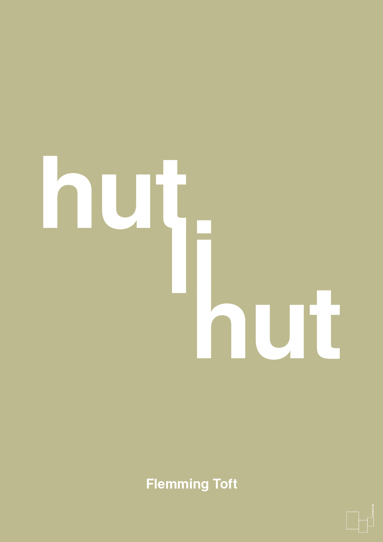 plakat: hutlihut - back to nature-Fodbold-A1two3