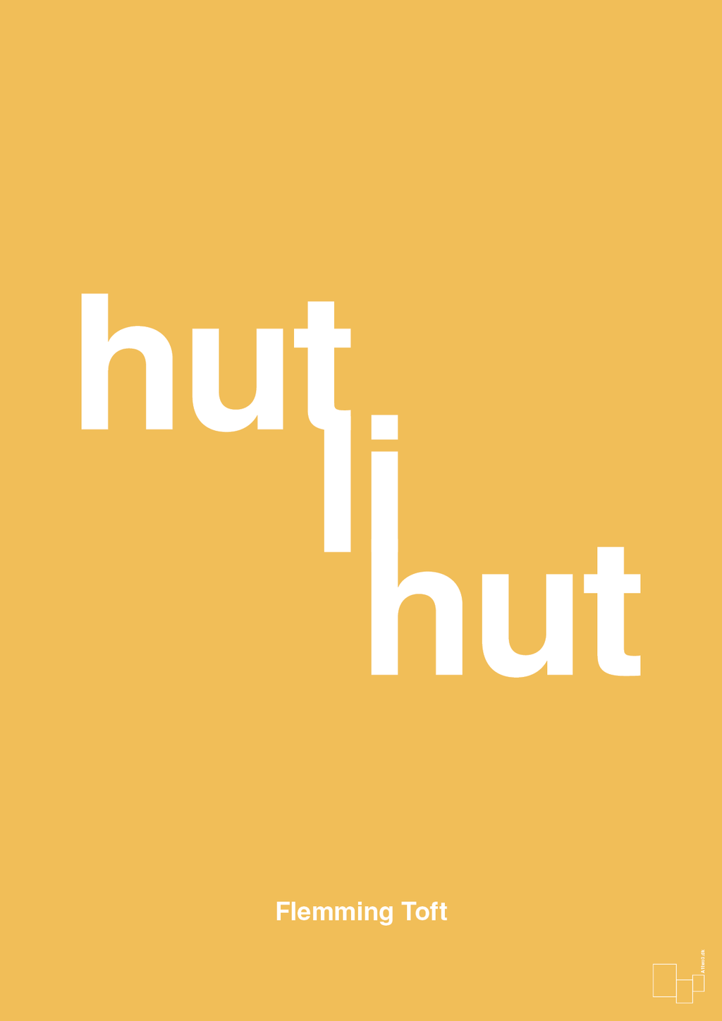 plakat: hutlihut - honeycomb-Fodbold-A1two3