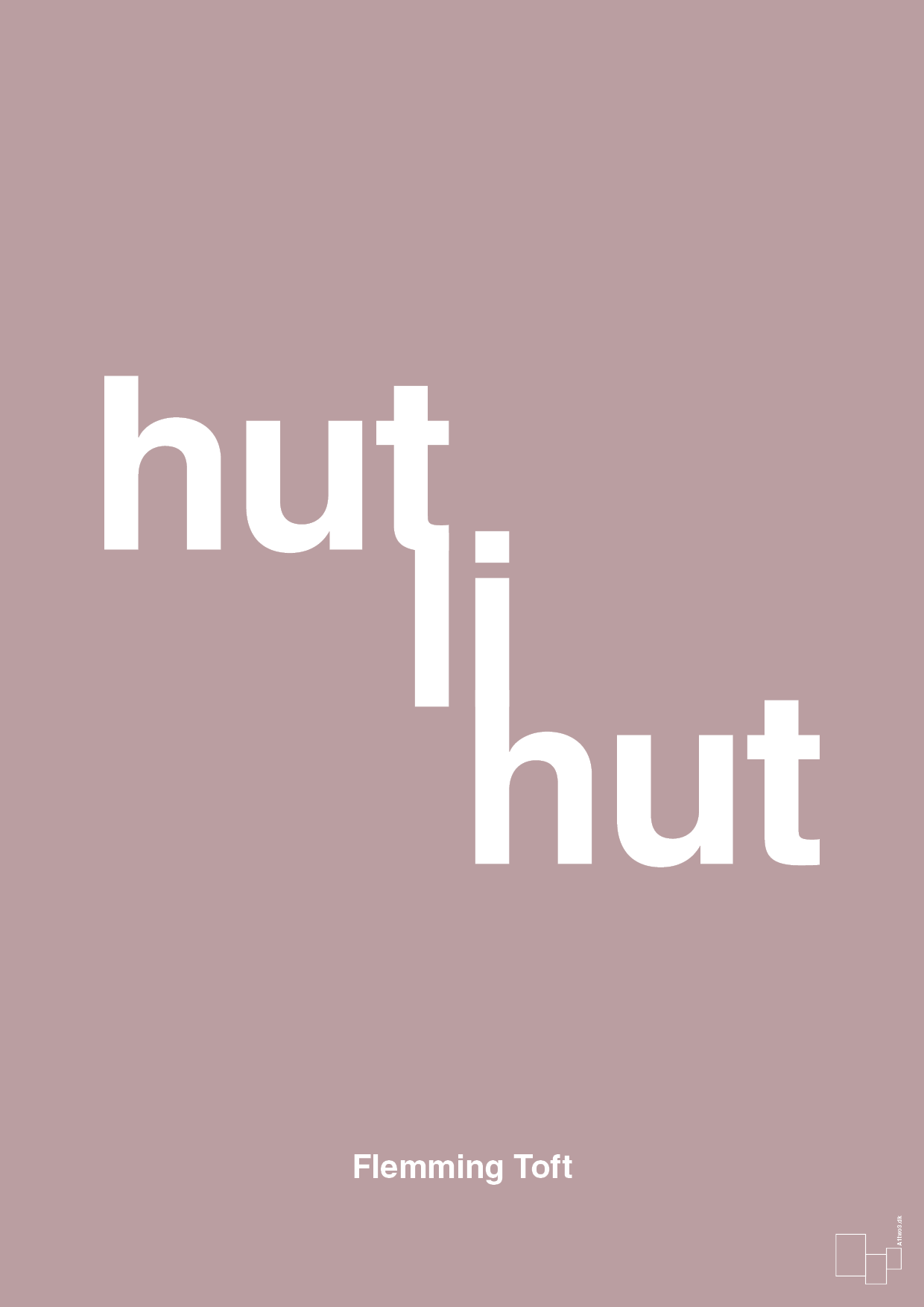 plakat: hutlihut - light rose-Fodbold-A1two3