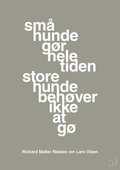 plakat: små hunde gør hele tiden store hunde behøver ikke at gø - battleship gray-Fodbold-A1two3
