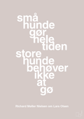 plakat: små hunde gør hele tiden store hunde behøver ikke at gø - broken beige-Fodbold-A1two3