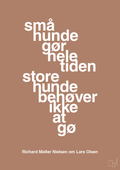 plakat: små hunde gør hele tiden store hunde behøver ikke at gø - cider spice-Fodbold-A1two3