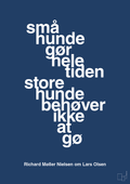 plakat: små hunde gør hele tiden store hunde behøver ikke at gø - lapis blue-Fodbold-A1two3