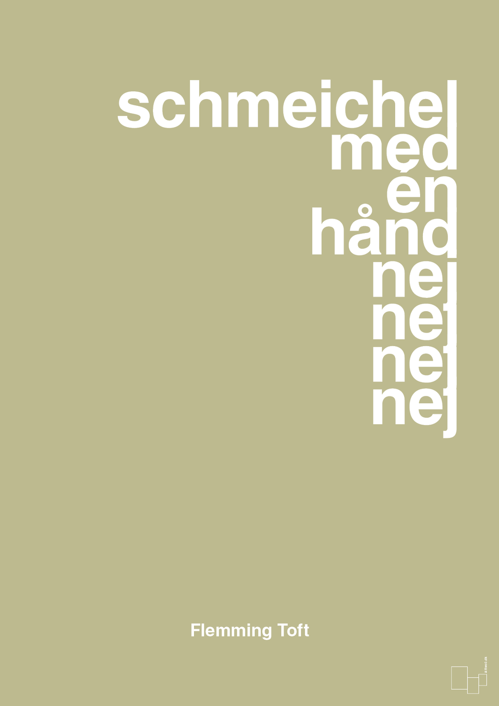 plakat: schmeichel med én hånd nej nej nej nej - back to nature-Fodbold-A1two3