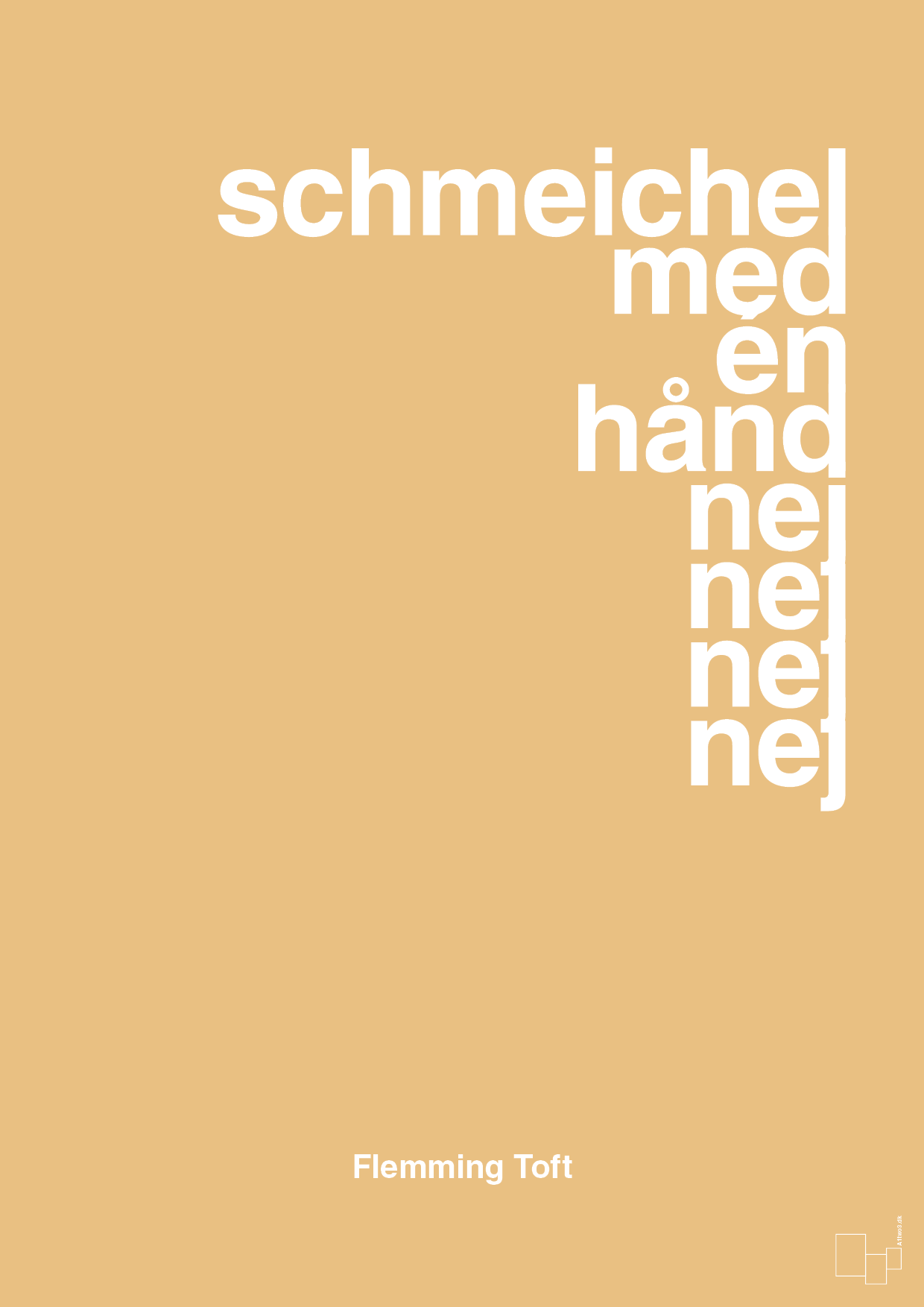 plakat: schmeichel med én hånd nej nej nej nej - charismatic-Fodbold-A1two3