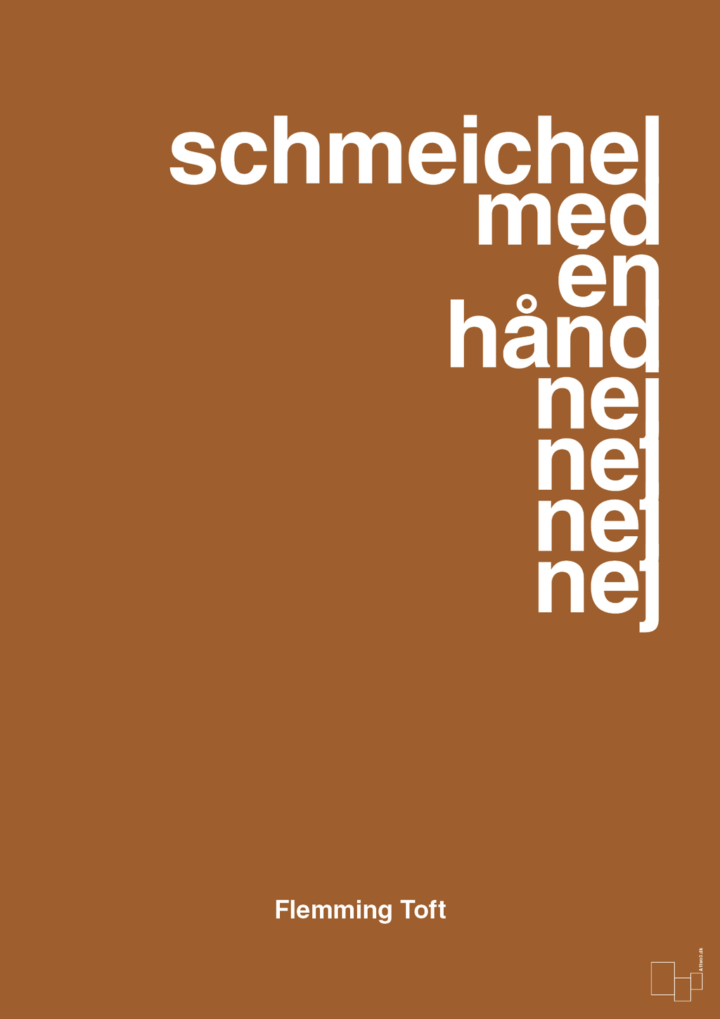 plakat: schmeichel med én hånd nej nej nej nej - cognac-Fodbold-A1two3