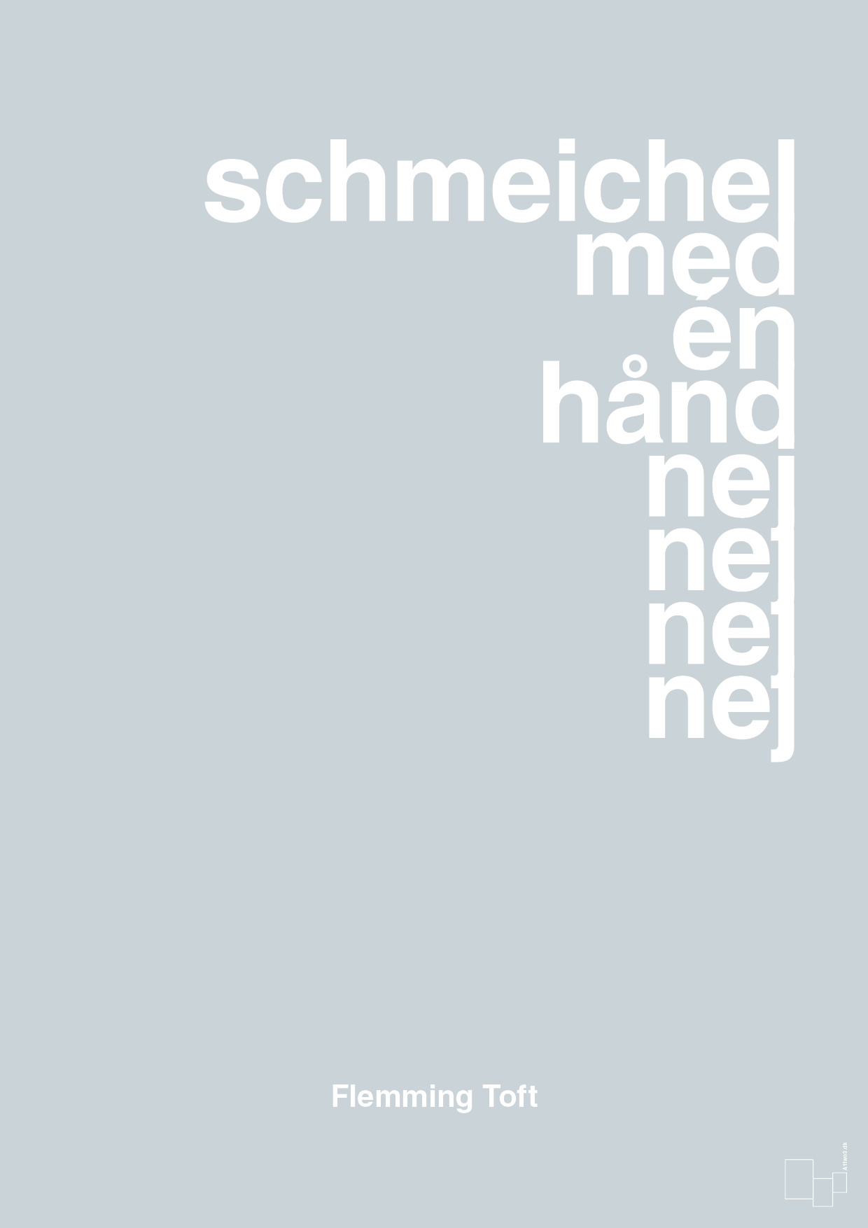 plakat: schmeichel med én hånd nej nej nej nej - light drizzle-Fodbold-A1two3