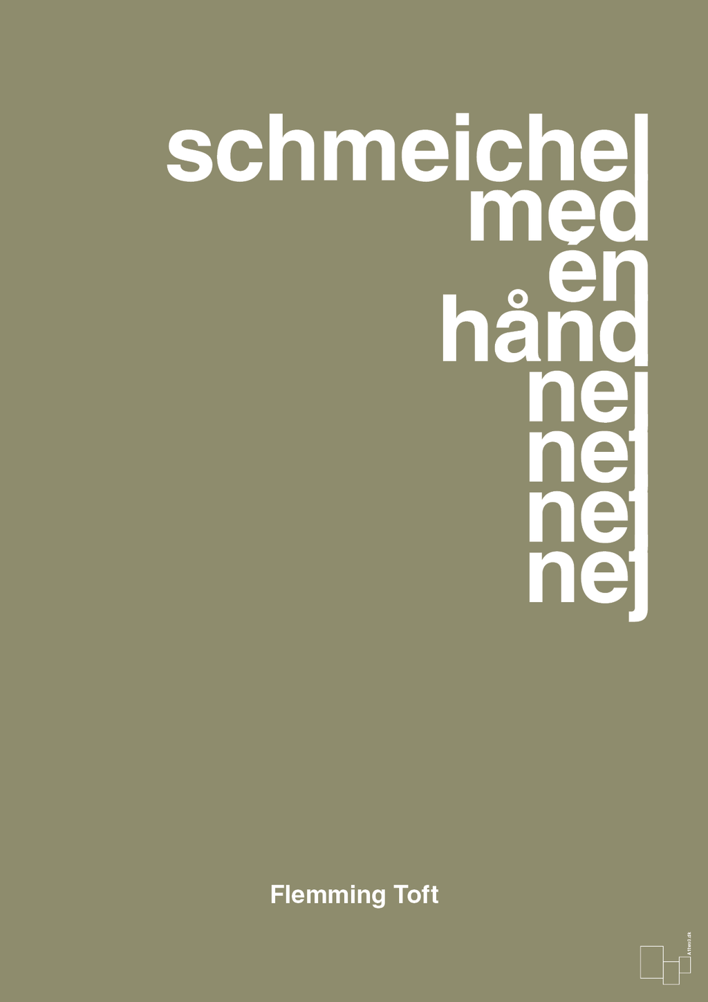 plakat: schmeichel med én hånd nej nej nej nej - misty forrest-Fodbold-A1two3