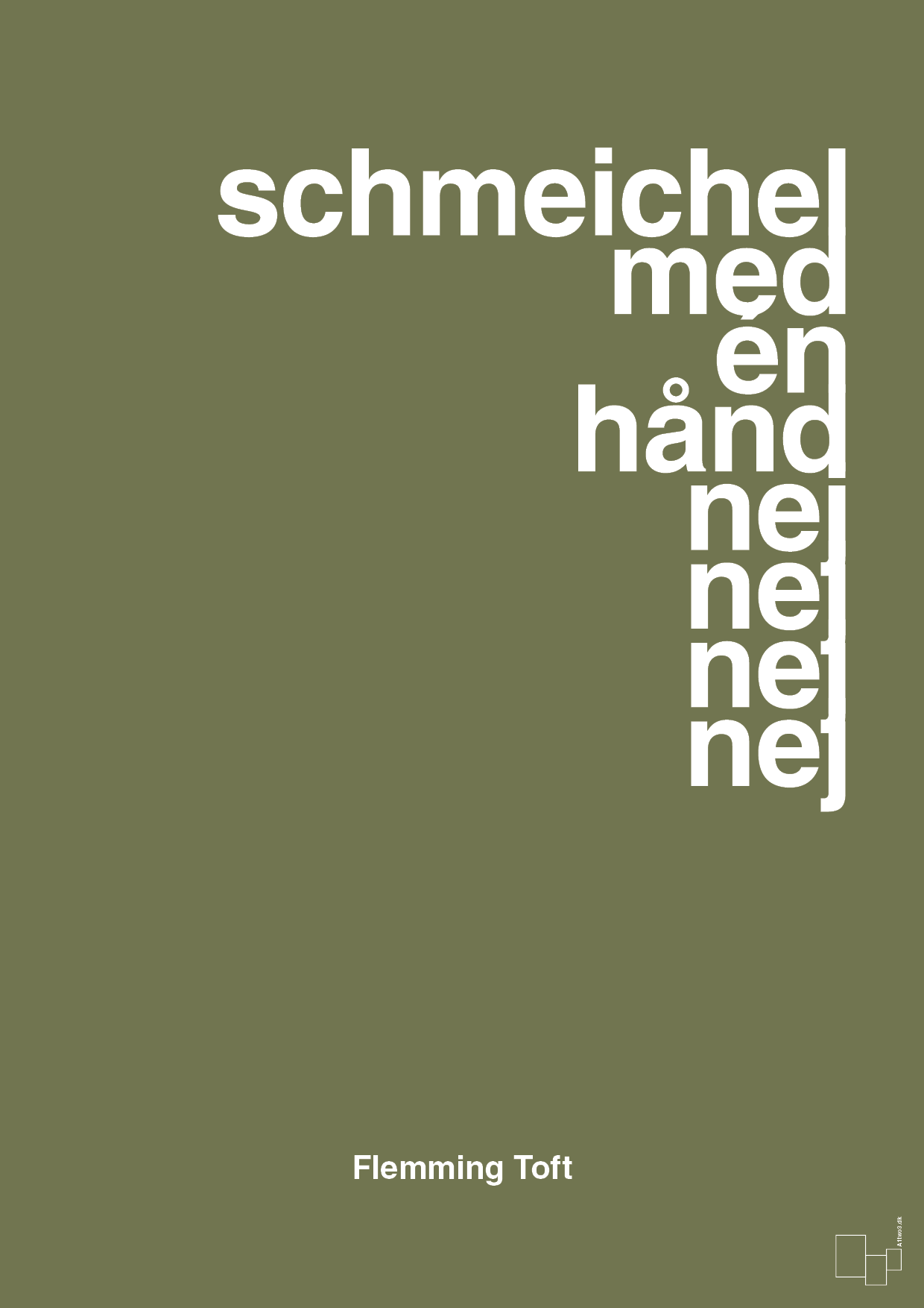 plakat: schmeichel med én hånd nej nej nej nej - secret meadow-Fodbold-A1two3