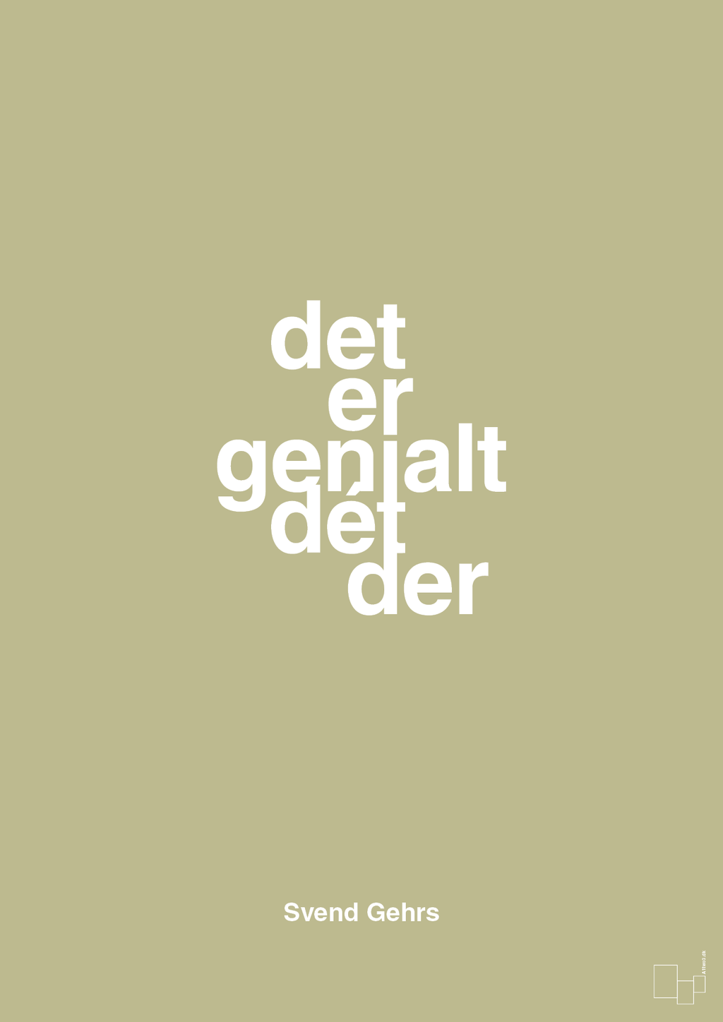 plakat: det er genialt dét der - back to nature-Fodbold-A1two3