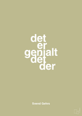 plakat: det er genialt dét der - back to nature-Fodbold-A1two3
