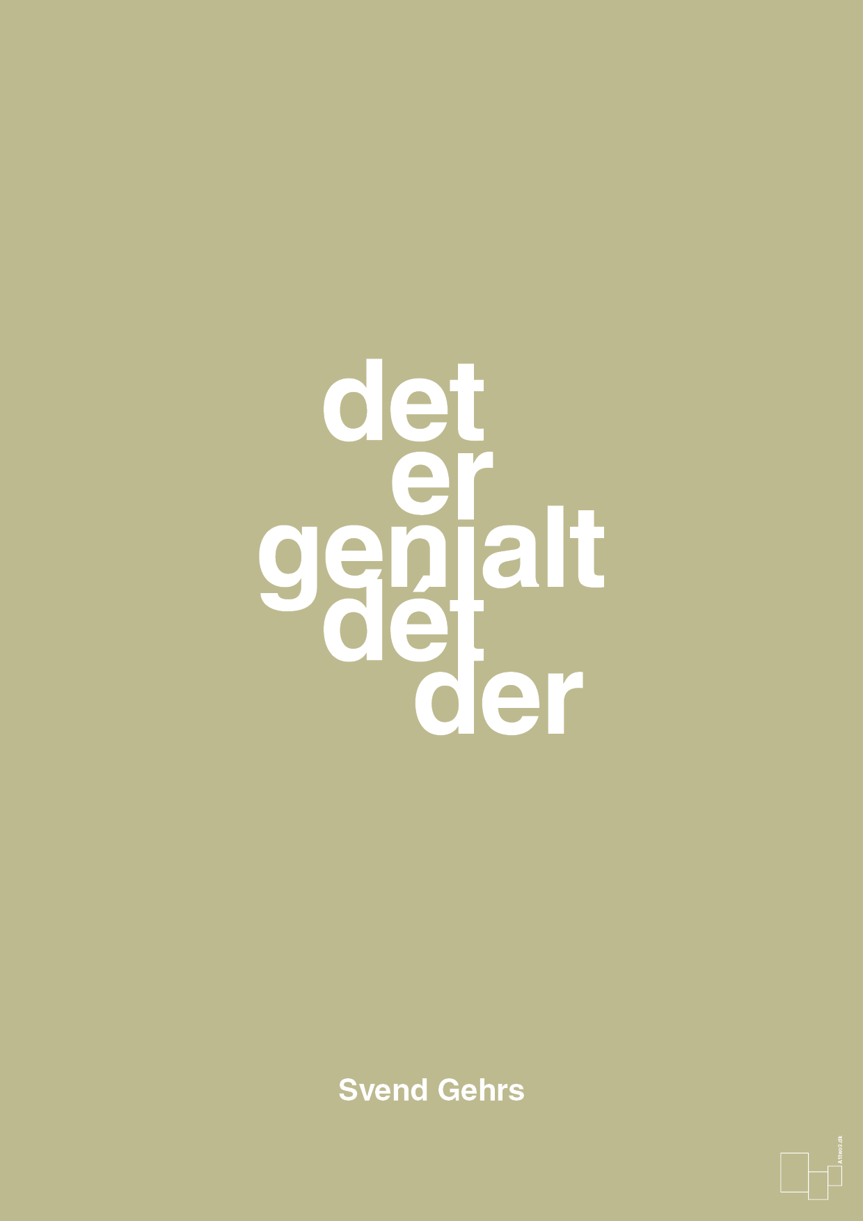 plakat: det er genialt dét der - back to nature-Fodbold-A1two3
