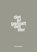 plakat: det er genialt dét der - battleship gray-Fodbold-A1two3