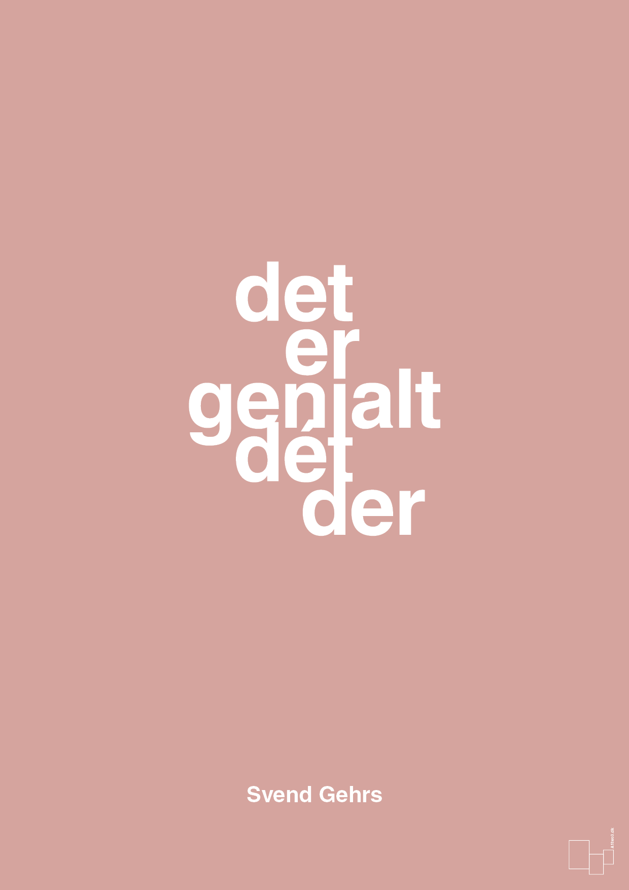 plakat: det er genialt dét der - bubble shell-Fodbold-A1two3