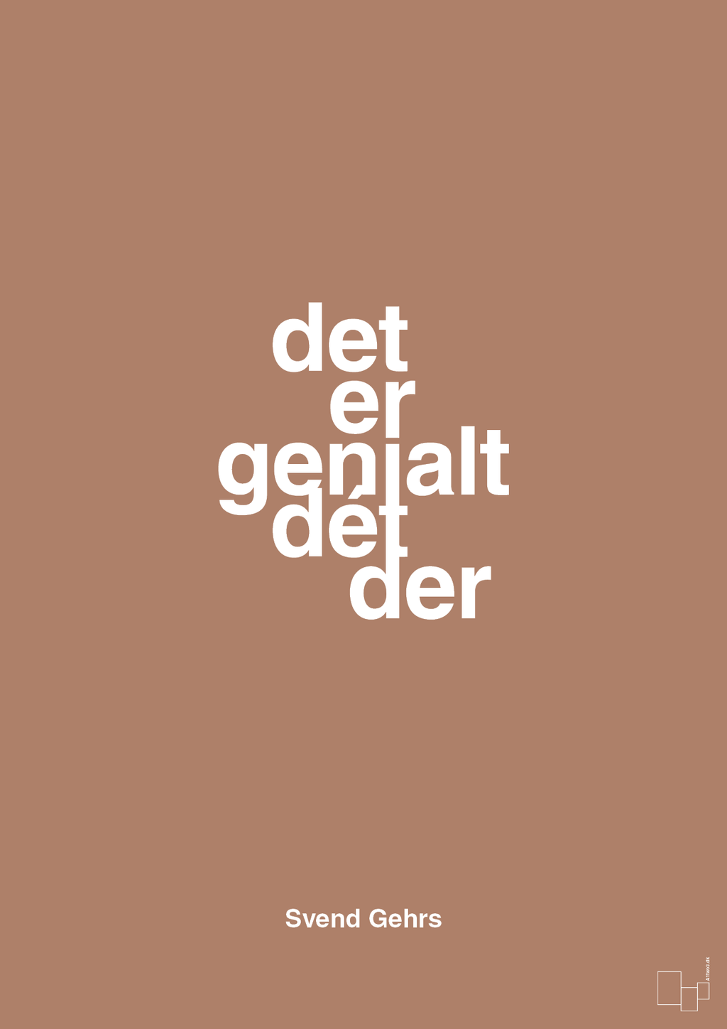 plakat: det er genialt dét der - cider spice-Fodbold-A1two3