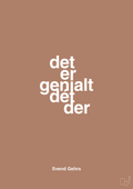 plakat: det er genialt dét der - cider spice-Fodbold-A1two3
