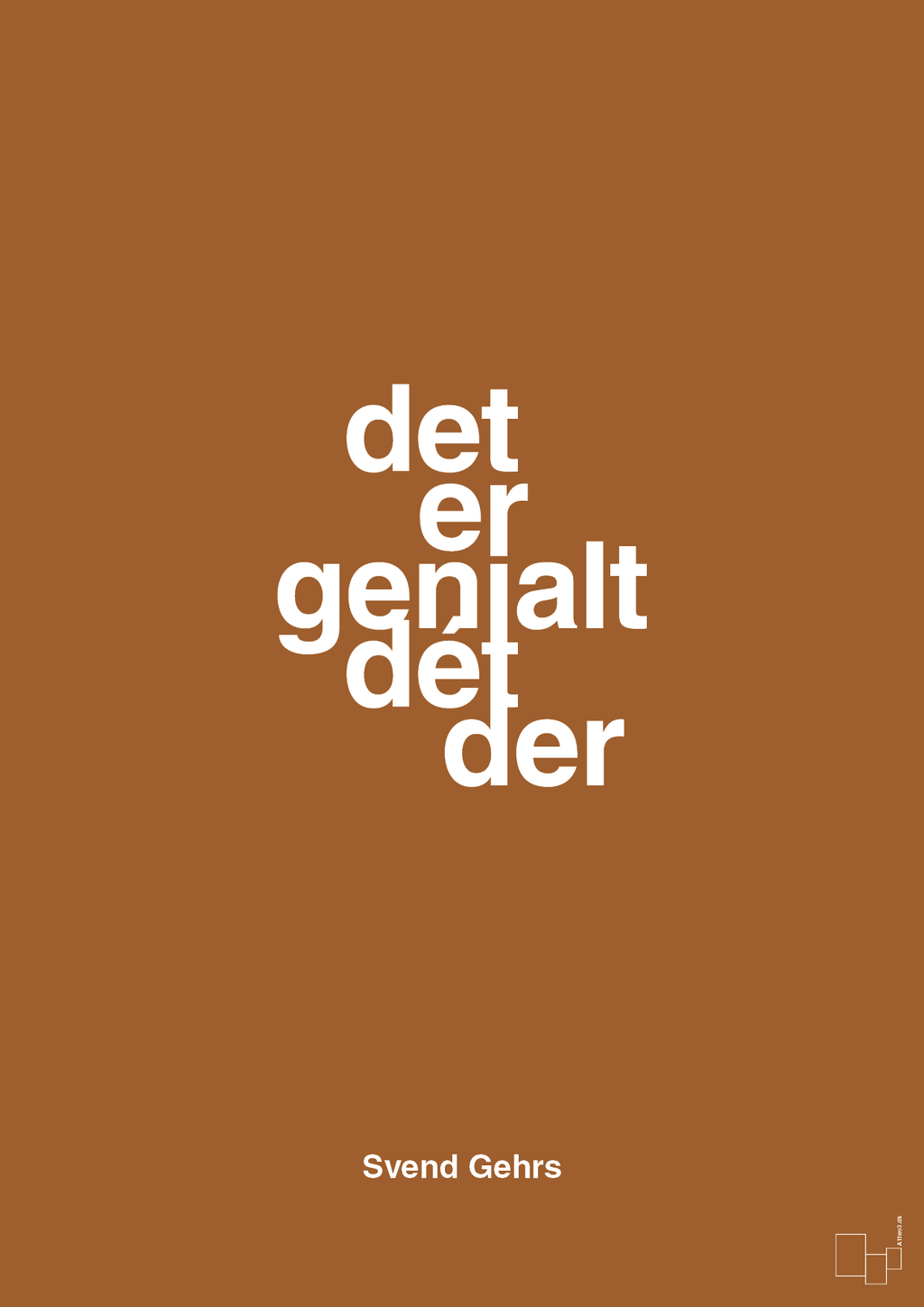 plakat: det er genialt dét der - cognac-Fodbold-A1two3