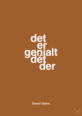 plakat: det er genialt dét der - cognac-Fodbold-A1two3