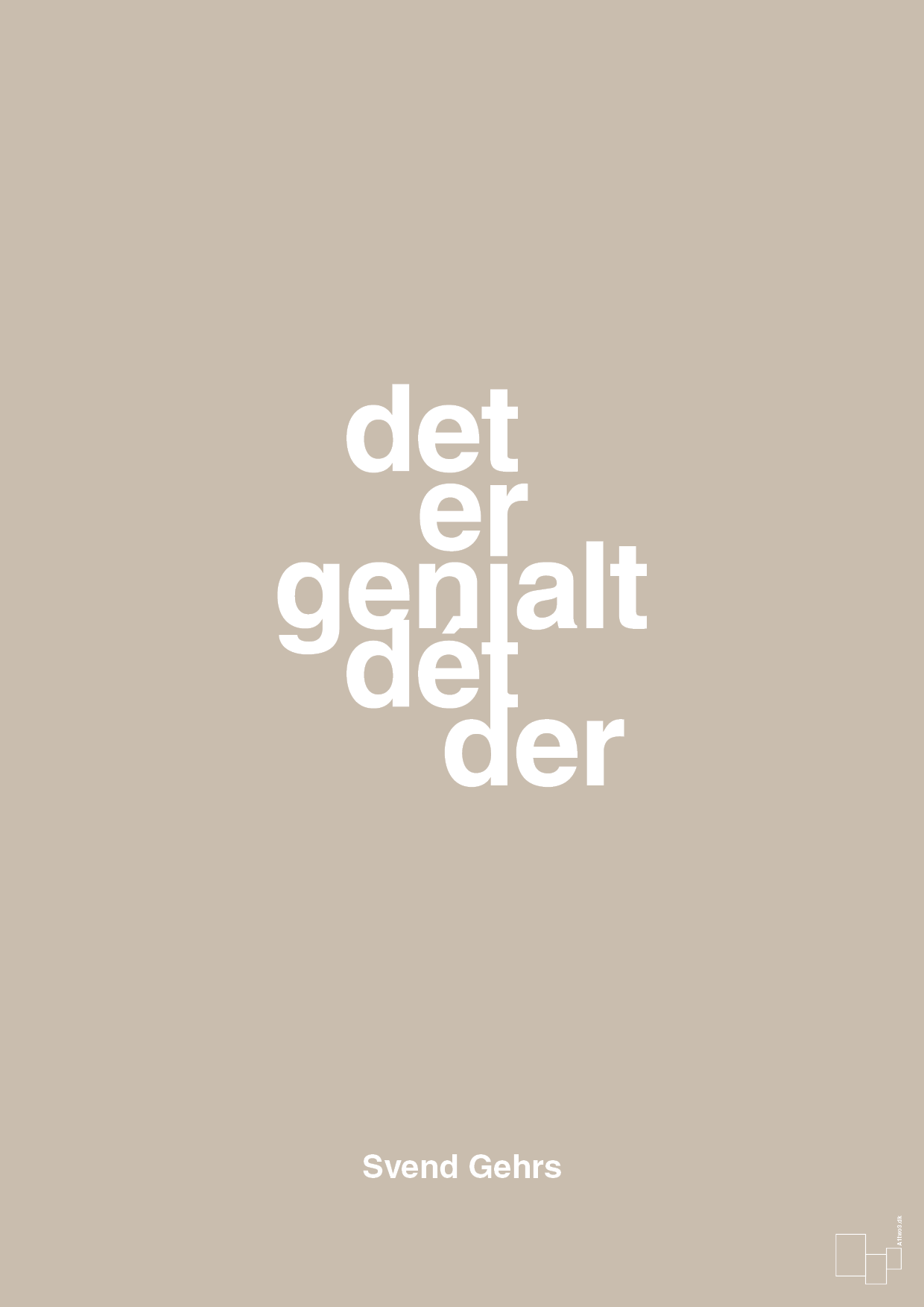 plakat: det er genialt dét der - creamy mushroom-Fodbold-A1two3