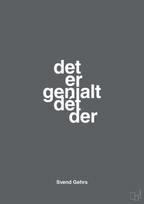 plakat: det er genialt dét der - graphic charcoal-Fodbold-A1two3